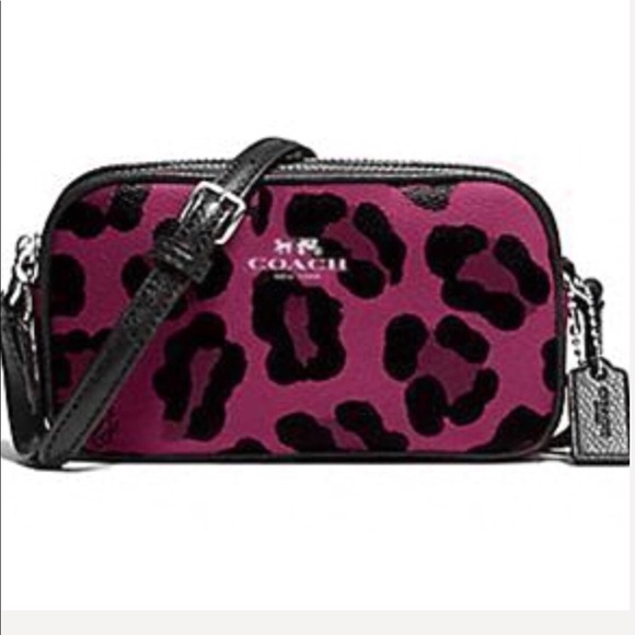 Coach Ocelot Print Crossbodybag AND Cosmetics Bag - Picture 2 of 7